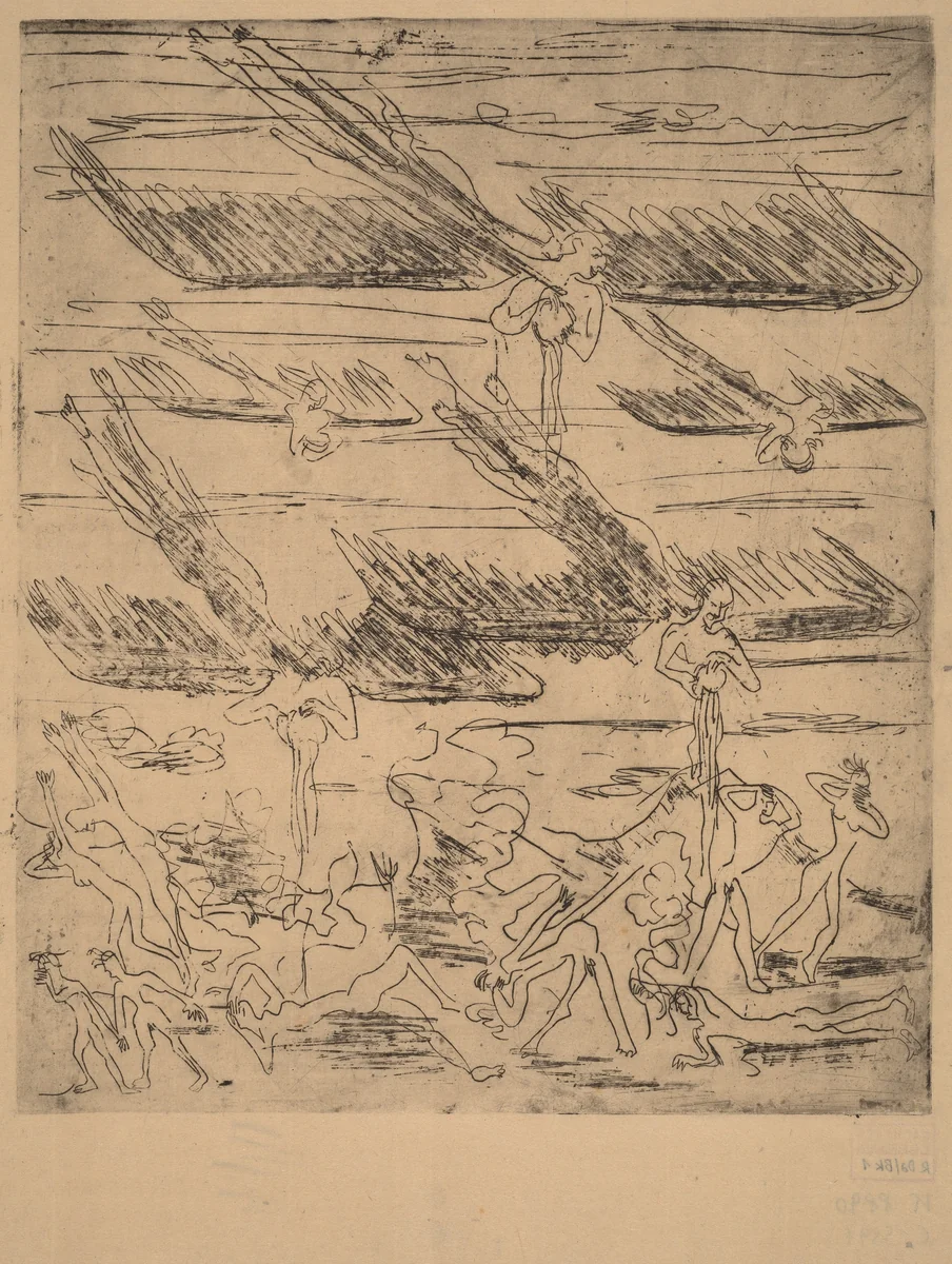 From the Apocalypse by Ernst Ludwig Kirchner, print, 1936