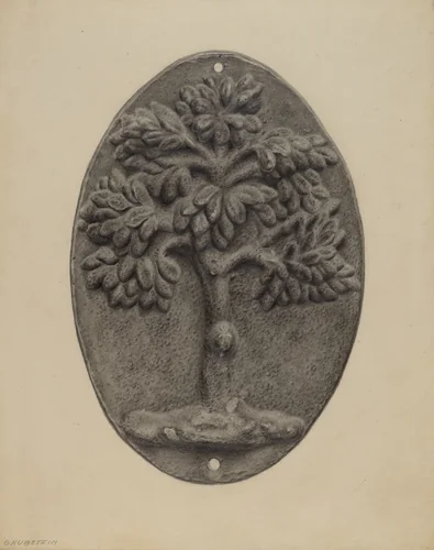 Firemark by Milton Grubstein, index of american design, 1935-1942