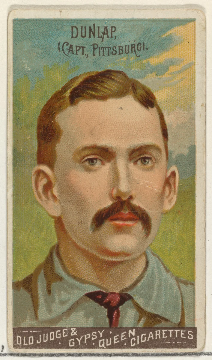 Fred Dunlap, Captain, Pittsburgh, from the Goodwin Champion series for Old Judge and Gypsy Queen Cigarettes by Goodwin & Company, print, 1888