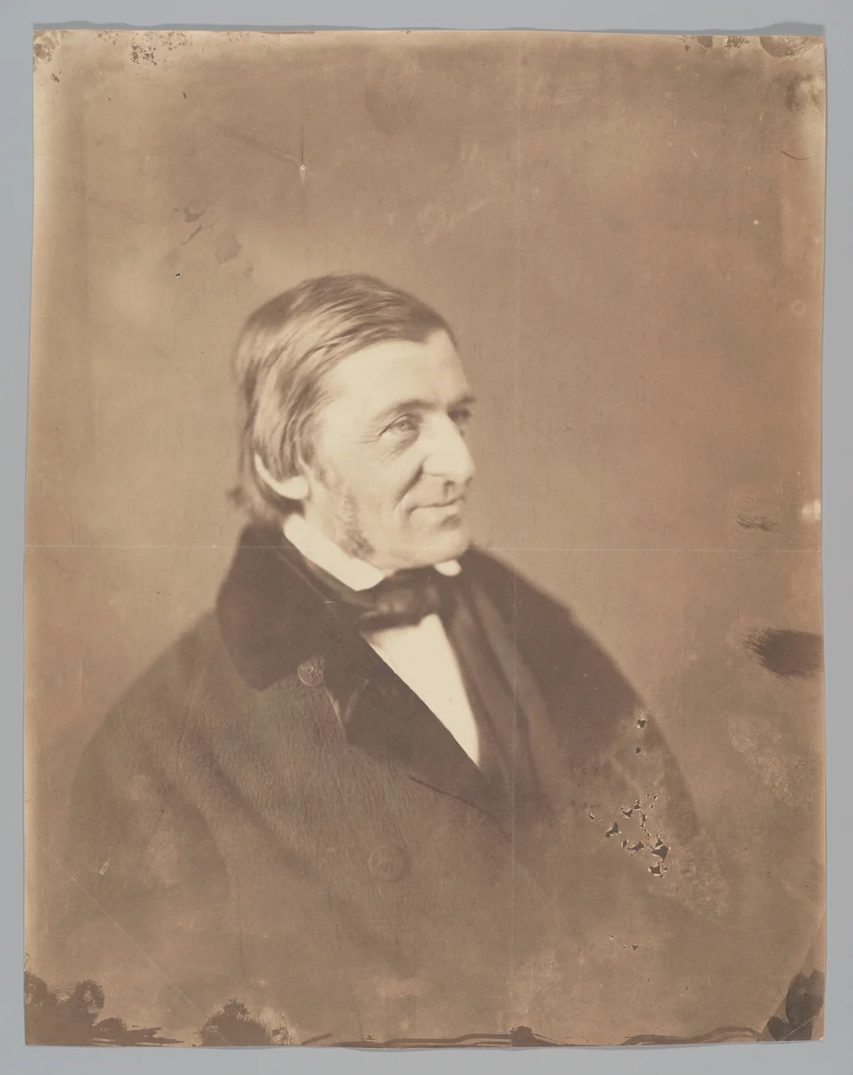 Ralph Waldo Emerson by Mathew Brady, photograph, 1854-1858