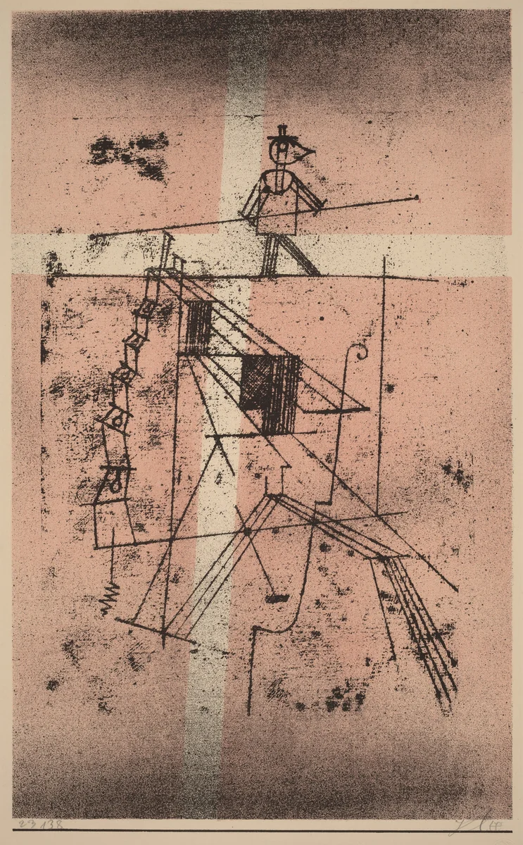 The Tight Rope Walker (Seiltänzer) by Paul Klee, print, 1923