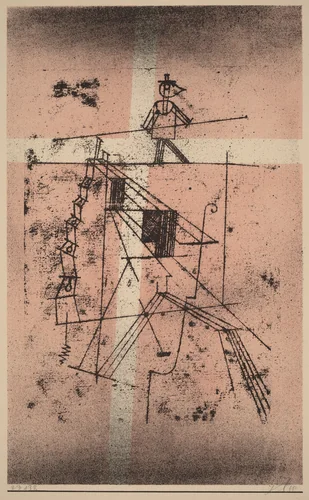 The Tight Rope Walker (Seiltänzer) by Paul Klee, print, 1923