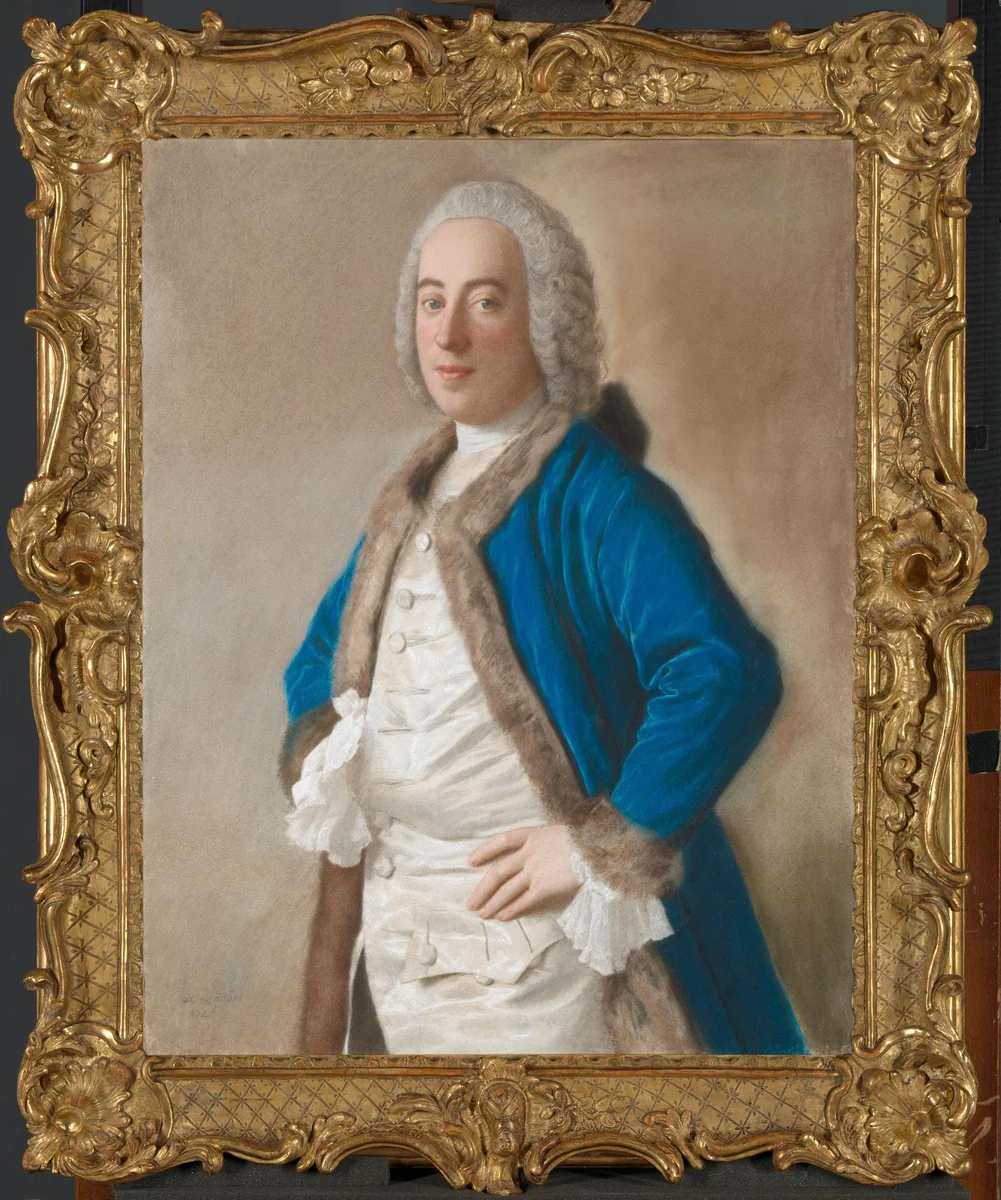 Portrait of Joseph Bouër by Jean-Etienne Liotard, drawing, 1746