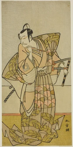 The Actor Ichikawa Danjuro V as Chichibu no Shigetada by Katsukawa Shunsho (勝川 春章), print, 1768-1778