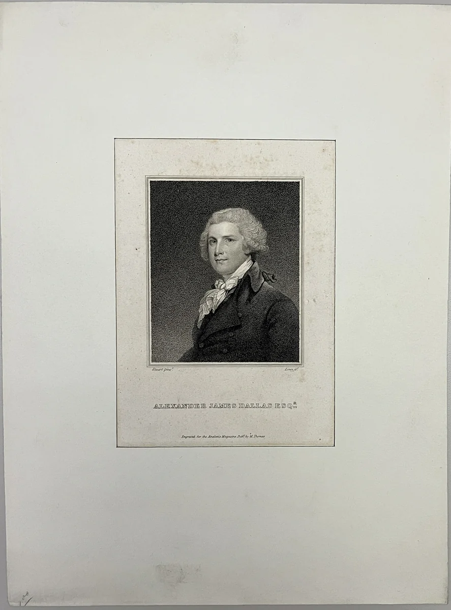 Alexander James Dallas Esquire by Gilbert Stuart, other, 1789-1831