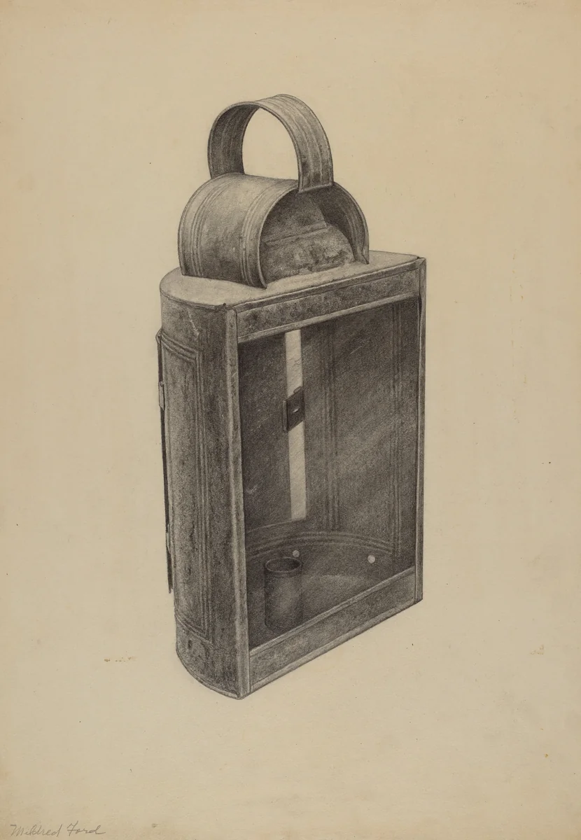 Hand Lantern by Samuel W. Ford, index of american design, 1938