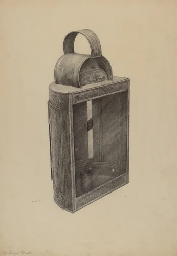 Hand Lantern by Samuel W. Ford, index of american design, 1938
