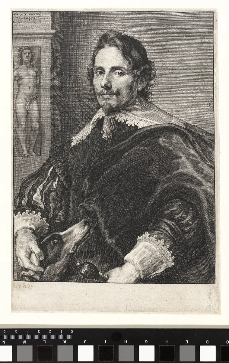 Portret van Philippe Le Roy by Lucas Vorsterman, print, 1630-1675