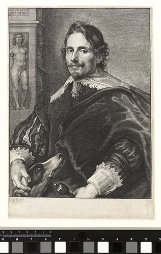 Portret van Philippe Le Roy by Lucas Vorsterman, print, 1630-1675