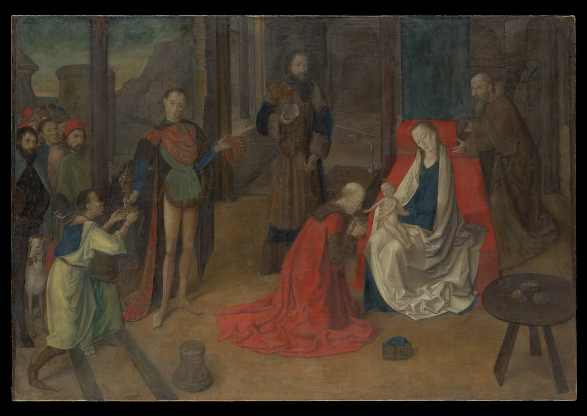 The Adoration of the Magi by Joos van Wassenhove, painting, 1472-1474