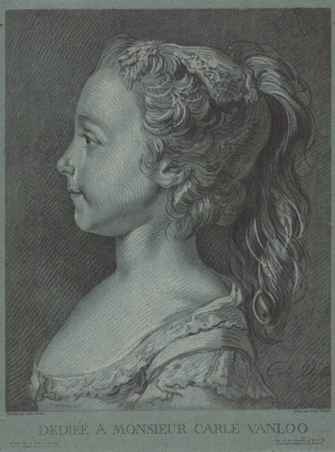 Marie-Rosalie Vanloo by Louis-Marin Bonnet
Carle Van Loo, print, 1764