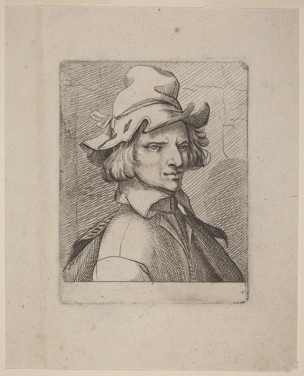 Self-Portrait by Jean de Saint-Igny, print, 1605-1615