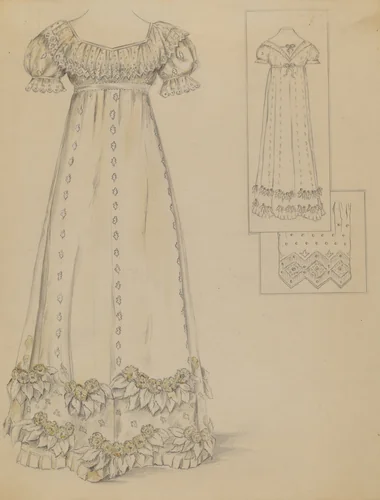 Dress by American 20th Century, index of american design, 1935-1942