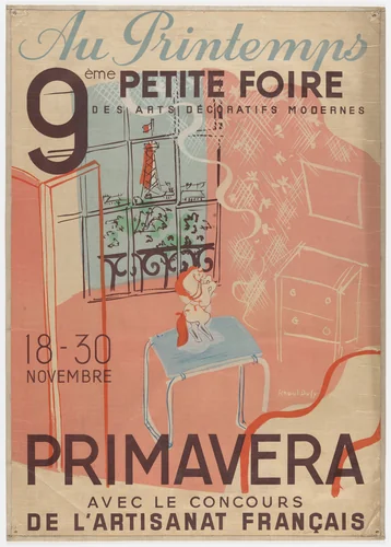 Au Printemps 9 Petite Foire - Primavera - de l'Artisanat Francais by Raoul Dufy, design, 1900