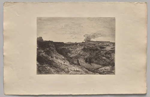 Quarries Near Montmartre by Nicolas-François Chifflart, print, 1865