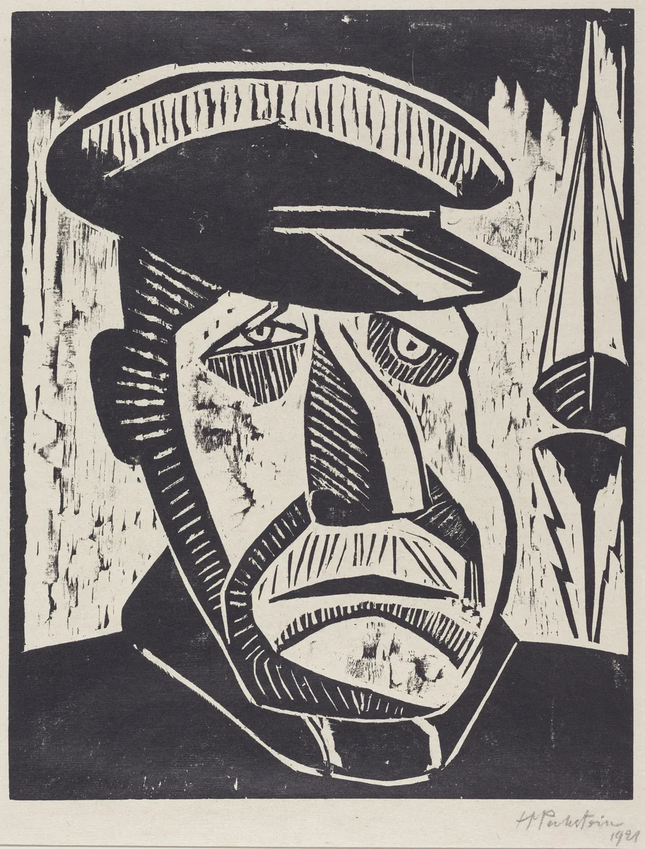 Fisherman by Max Pechstein, print, 1921
