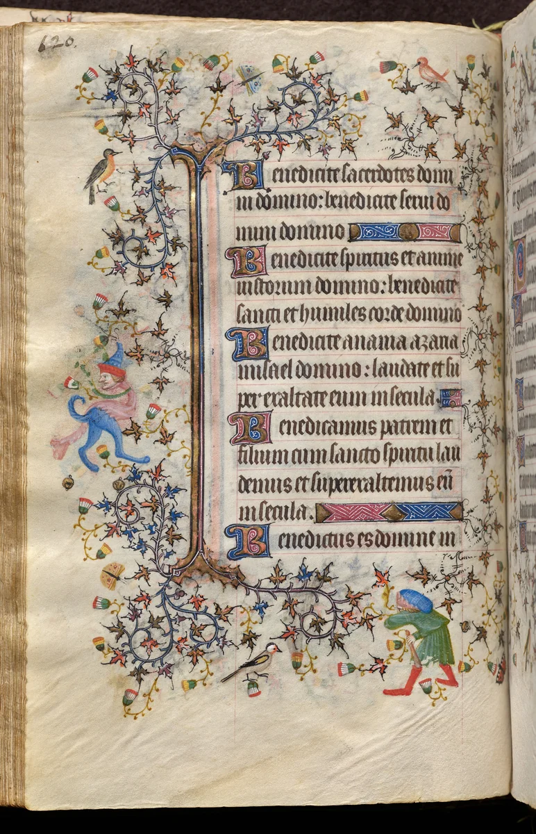 Hours of Charles the Noble, King of Navarre (1361-1425): fol. 60v, Text by Master of the Brussels Initials and Associates, book, 1400-1410