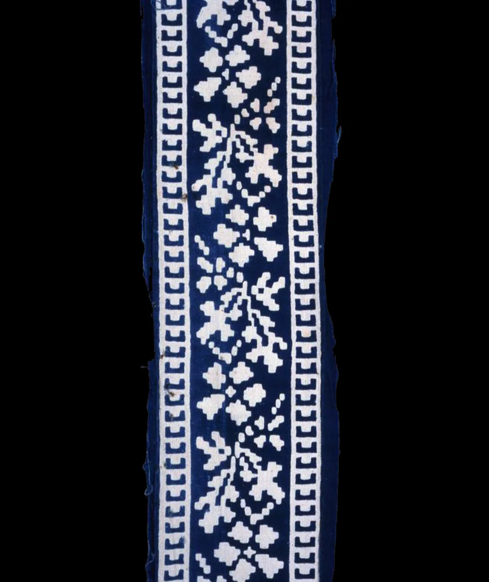 Border by England or United States, textile, 1801-1900