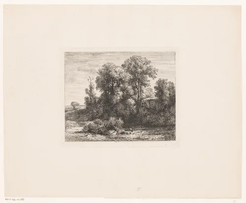 Gezicht op het dal van Grésivaudan by Jean Alexis Achard, print, 1850