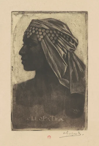 Cleopatra by Henri-Charles Guérard, print, 1889