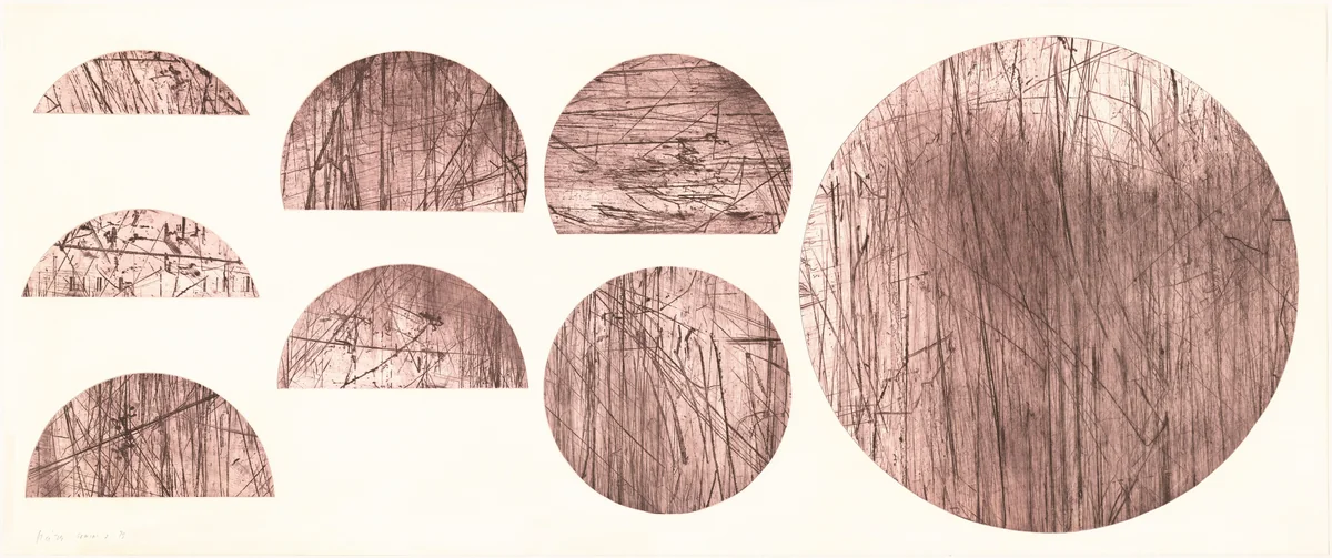 Scrap Metal Drypoint #6 by Michael Heizer, print, 1978