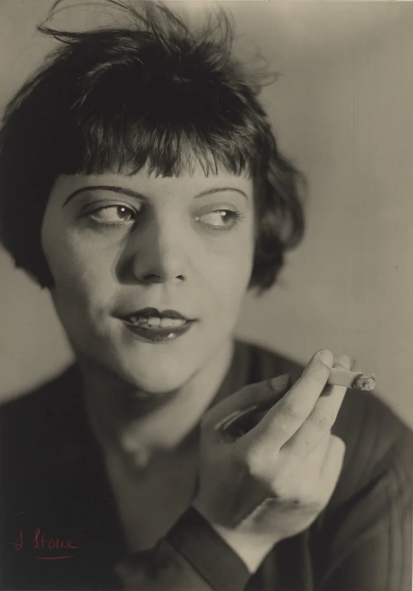 Woman Smoking by Atelier Stone, photograph, 1928