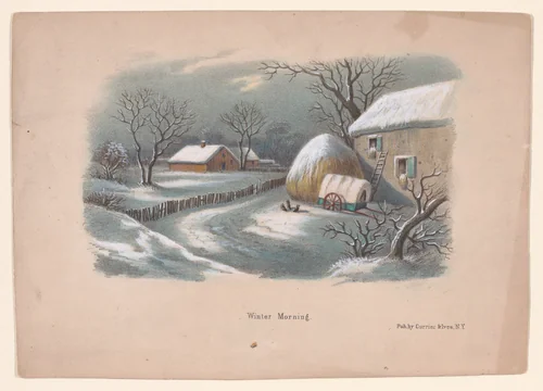 Winter Morning by Currier & Ives, print, 1857-1907