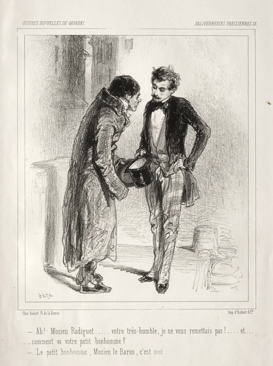 Baliverneries Parisiennes by Paul Gavarni, print, 1824-1866