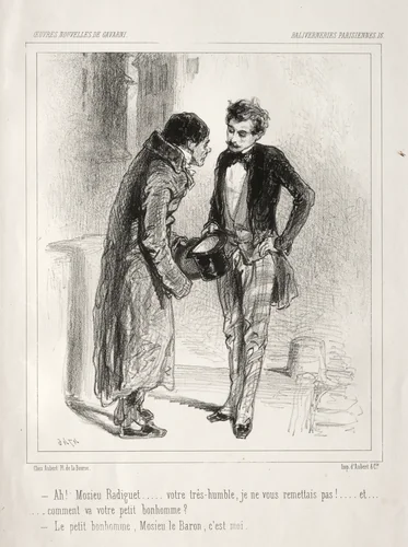 Baliverneries Parisiennes by Paul Gavarni, print, 1824-1866