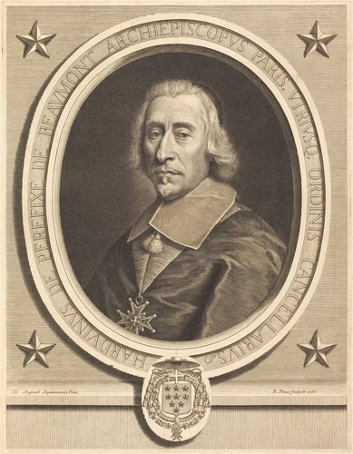 Perefixe de Beaumont by Nicolas Pitau I; Pierre Mignard I, print, 1666