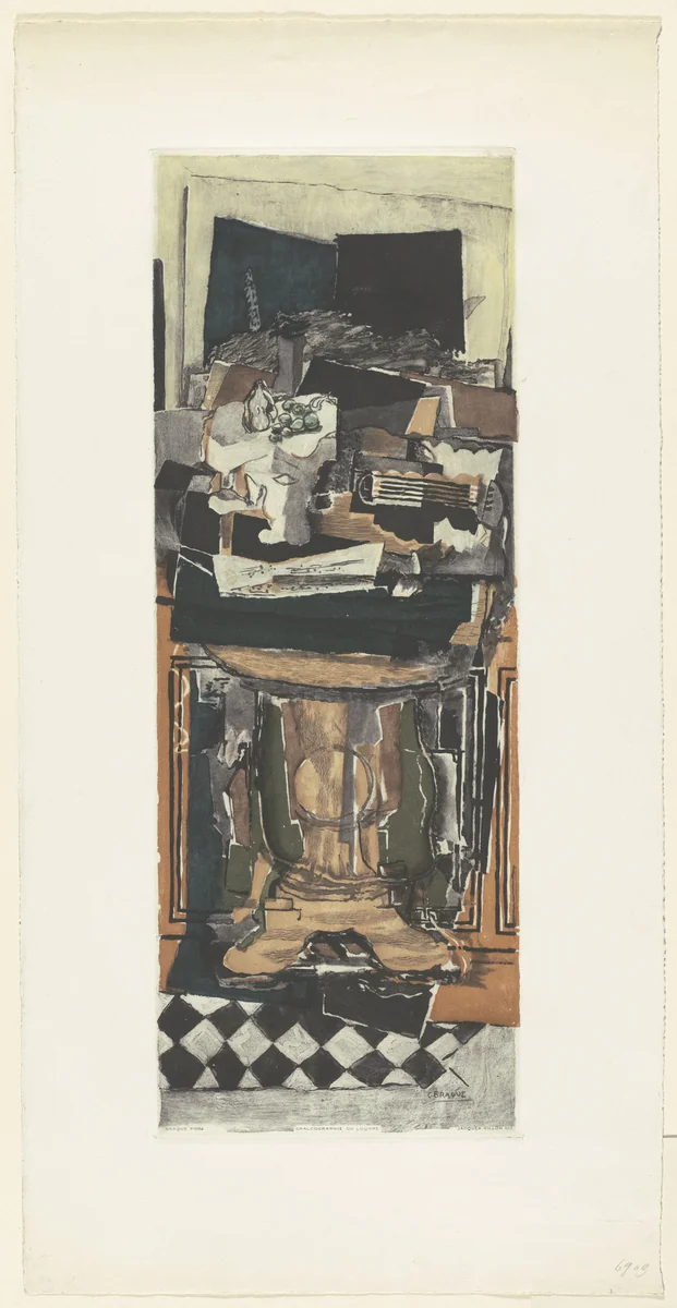 Still Life (Nature morte), after Braque by Jacques Villon, Georges Braque, print, 1923