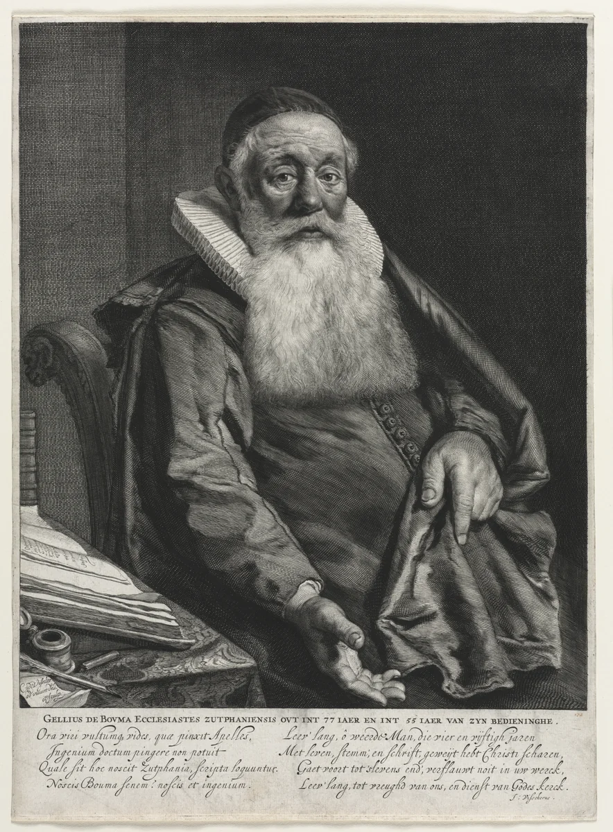 Gellius de Bouma by Cornelis de Visscher, print, 1651-1661
