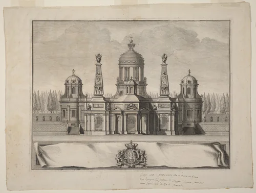 Sepulcher for the Kings of France by Giuseppe Vasi; Filippo Juvarra, print, 1739