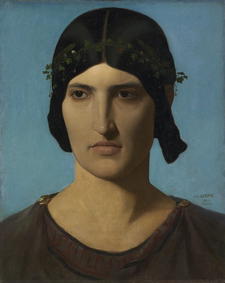 Head of an Italian Woman by Jean-Léon Gérôme, painting, 1847-1860