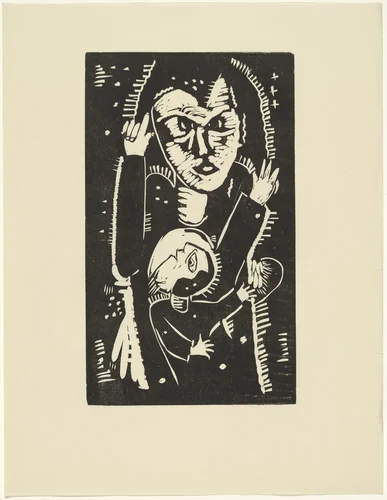 Turning Away (Abkehr) from the periodical Kündung, vol. 1, no. 3 (March 1921) by Franz Radziwill, periodical, 1921