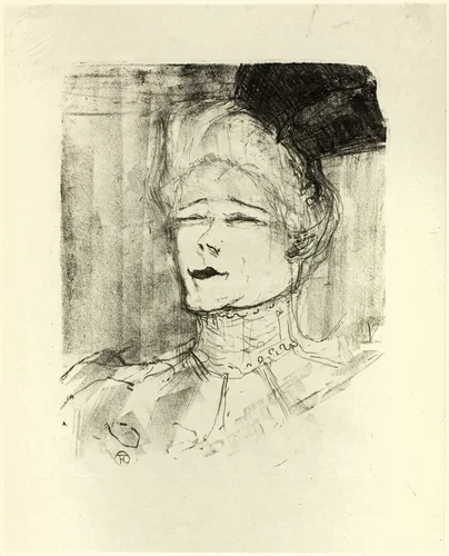 Jeanne Granier, from Treize Lithographies by Henri de Toulouse-Lautrec, print, 1898