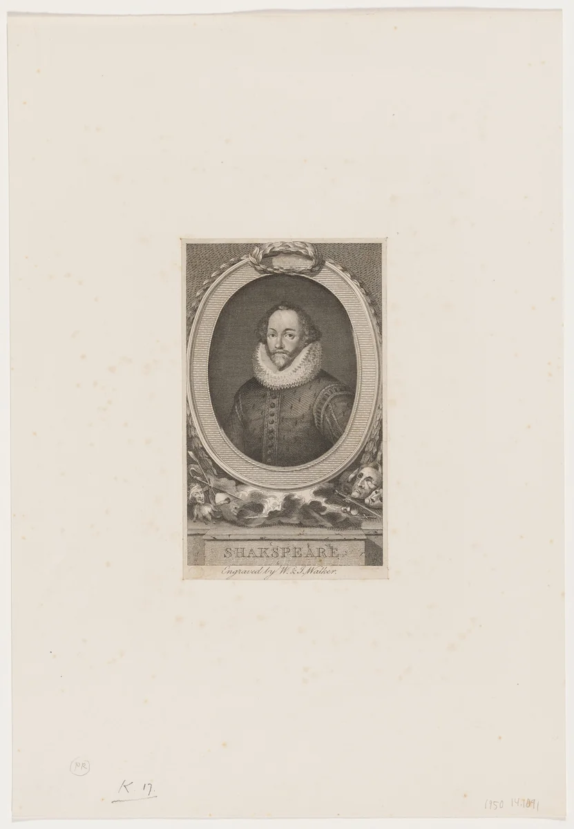 Shakespeare by William Walker, print, 1791-1867