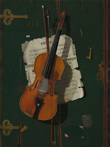 The Old Violin by John Frederick Peto, painting, 1890
