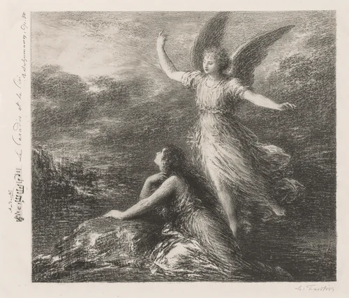 Debut from Paradise and the Peri (Second Plate) by Henri Fantin-Latour, print, 1894