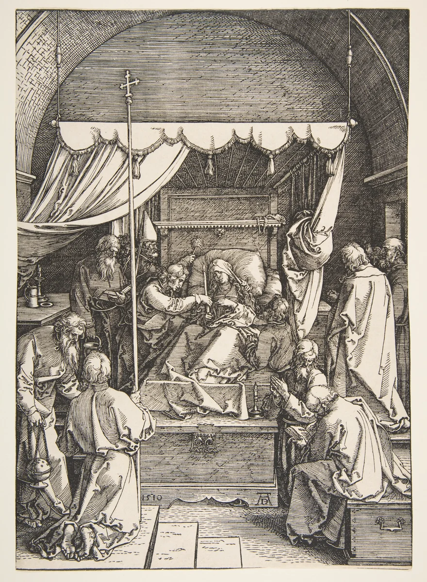 The Death of the Virgin, from the The Life of the Virgin by Albrecht Dürer, print, 1510