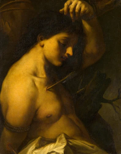 St Sebastian by Simone Pignoni, painting