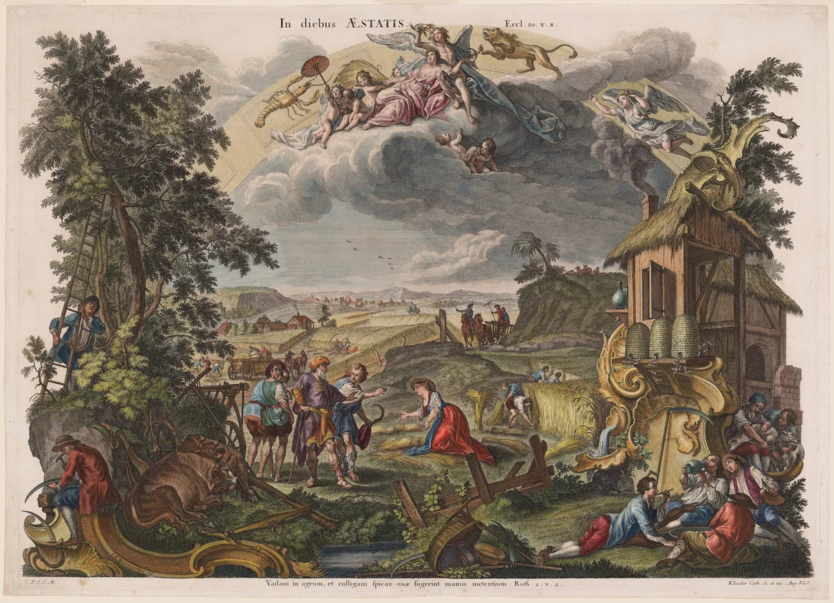 Summer by Joseph Sebastian Klauber
Johann Baptist Klauber
Johann Wolfgang Baumgartner, print, 1710-1768