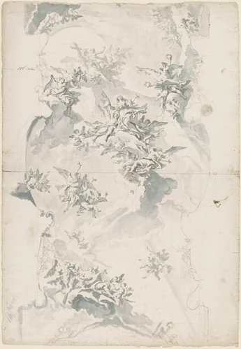 The Apotheosis of Saint Euphemia by Carlo Innocenzo Carlone, drawing, 1759-1760