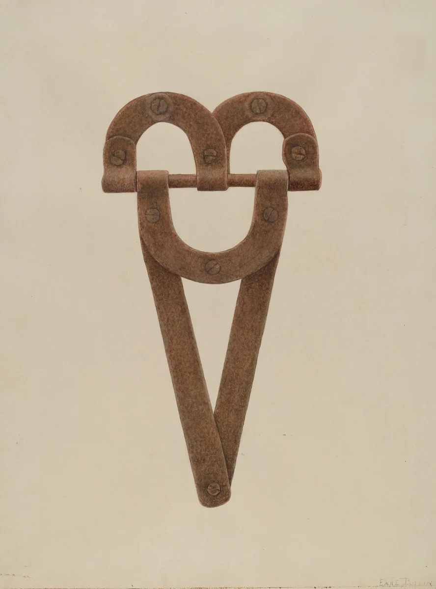 Hinge by Earl Butlin, index of american design, 1938