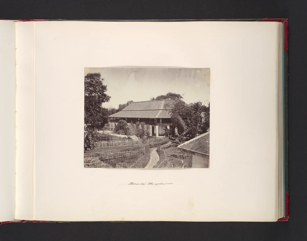 Borneo Co. Bungalow by John Thomson, photograph, 1865
