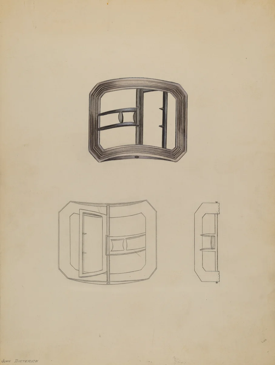 Buckles by John Dieterich, index of american design, 1936