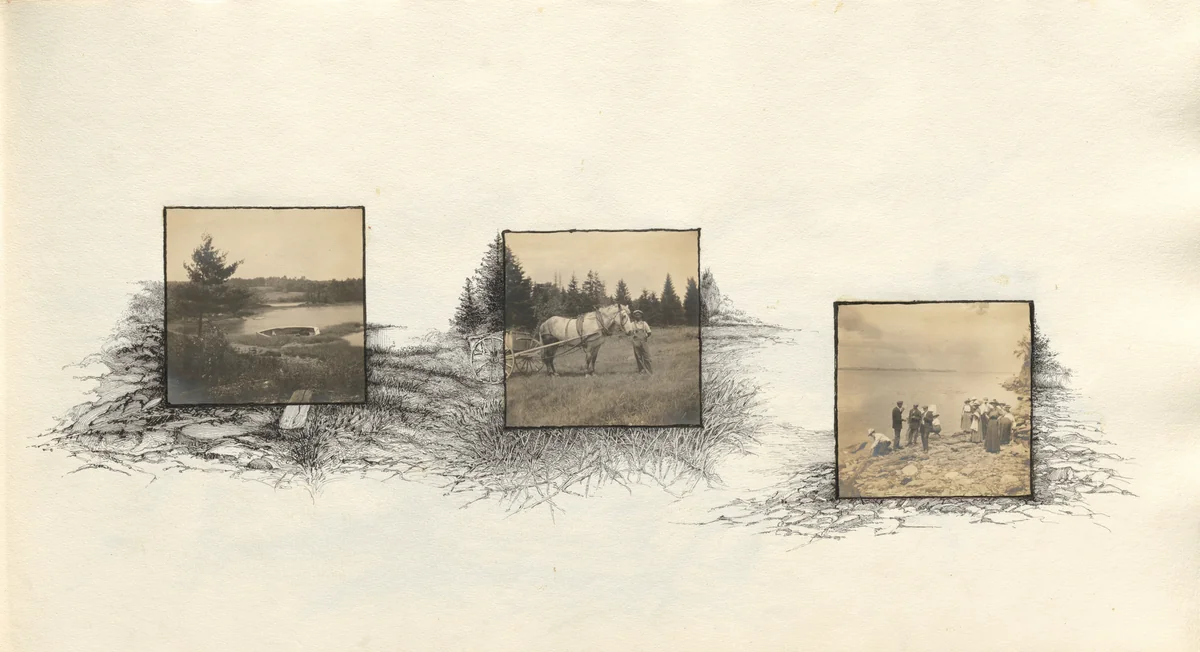 Untitled (page from album titled "July 1913") by Charles Norman Sladen, photograph, 1913