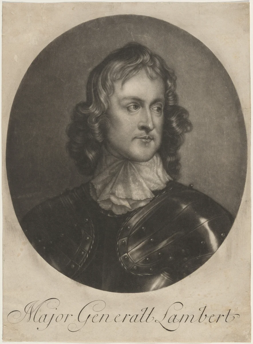 John Lambert, Parliamentary General by Francis Place; Robert Walker, print, 1647-1728