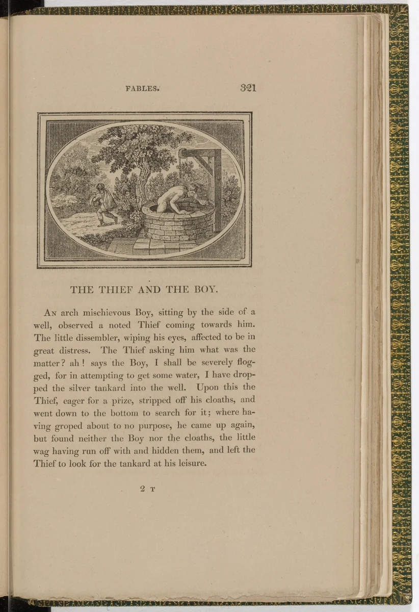 Headpiece (page 321) from The Fables of Aesop by Thomas Bewick, illustrated book, 1818