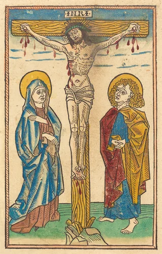 Christ on the Cross by German 15th Century, print, 1485